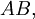 AB,\!