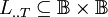 L_{..T} \subseteq \mathbb{B} \times \mathbb{B}