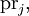 \operatorname{pr}_j,\!