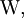 \operatorname{W},