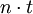 n \cdot t 