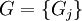 G = \{ G_j \}\!