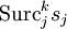 \operatorname{Surc}^k_j s_j