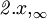 \mathit{2}.{x,}_\infty