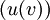 (u (v))\!