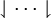 \downharpoonleft \cdots \downharpoonright