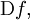\operatorname{D}f,