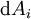 \operatorname{d}A_i