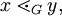 x \lessdot_G y,
