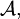 \mathcal{A},