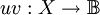 uv&nbsp;: X \to \mathbb{B}\!