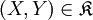 (X, Y) \in \mathfrak{K}