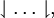 \downharpoonleft \ldots \downharpoonright,