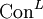 \operatorname{Con}^L