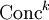 \operatorname{Conc}^k