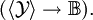 (\langle \mathcal{Y} \rangle \to \mathbb{B}).