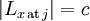 |L_{x \,\text{at}\, j}| = c