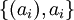 \{(a_i), a_i\}\!