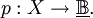 p&nbsp;: X \to \underline\mathbb{B}.