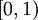 \left [ 0,1 \right )