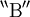 ^{\backprime\backprime} \operatorname{B} ^{\prime\prime}
