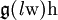 \mathfrak{g}(\mathit{l}\mathrm{w})\mathrm{h}