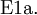 \operatorname{E1a.}