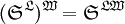 (\mathfrak{S}^\mathfrak{L})^\mathfrak{W} = \mathfrak{S}^{\mathfrak{L}\mathfrak{W}}