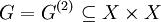 G = G^{(2)} \subseteq X \times X