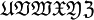 \mathfrak{U} \mathfrak{V} \mathfrak{W} \mathfrak{X} \mathfrak{Y} \mathfrak{Z} \,\!