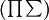 (\textstyle\prod\sum)