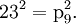 {23}^2 = \text{p}_9^2.\!