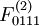 F_{0111}^{(2)}\!