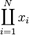 \coprod_{i=1}^N x_i