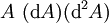 A\ (\operatorname{d}A)(\operatorname{d}^2 A)
