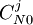  C_{N0}^{j}