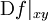 \operatorname{D}f|_{xy}