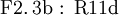 \operatorname{F2.3b~:~R11d}
