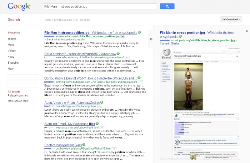 File:Man in stress position on Google.jpg